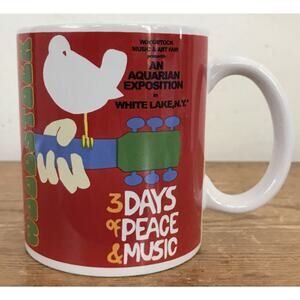 2011 Woodstock Vintage 1969 Poster Design Live Nation Merchandise Coffee Mug